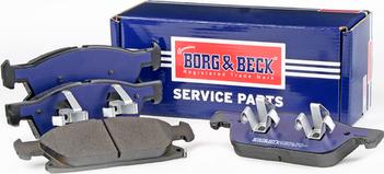 Borg & Beck BBP2910 - Тормозные колодки, дисковые, комплект autospares.lv