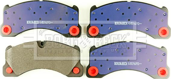 Borg & Beck BBP2912 - Тормозные колодки, дисковые, комплект autospares.lv