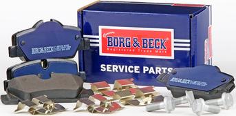 Borg & Beck BBP2495 - Тормозные колодки, дисковые, комплект autospares.lv