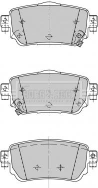 Borg & Beck BBP2498 - Тормозные колодки, дисковые, комплект autospares.lv