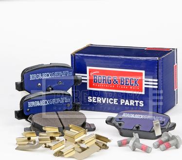 Borg & Beck BBP2440 - Тормозные колодки, дисковые, комплект autospares.lv