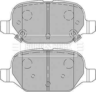 Borg & Beck BBP2440 - Тормозные колодки, дисковые, комплект autospares.lv