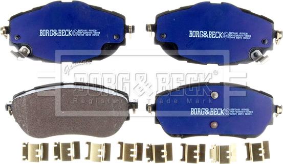 Borg & Beck BBP2441 - Тормозные колодки, дисковые, комплект autospares.lv