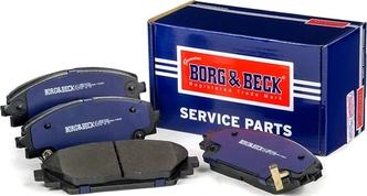 Borg & Beck BBP2454 - Тормозные колодки, дисковые, комплект autospares.lv