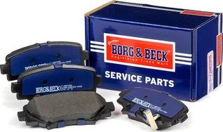 Borg & Beck BBP2458 - Тормозные колодки, дисковые, комплект autospares.lv