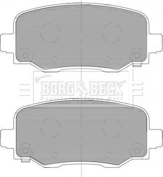 Borg & Beck BBP2466 - Тормозные колодки, дисковые, комплект autospares.lv