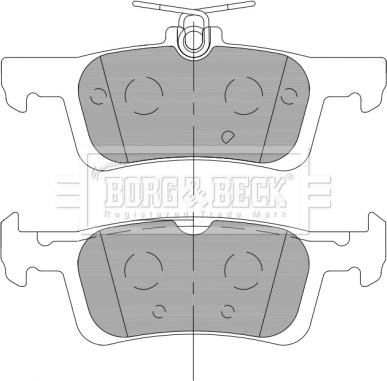 Borg & Beck BBP2462 - Тормозные колодки, дисковые, комплект autospares.lv