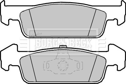 Borg & Beck BBP2408 - Тормозные колодки, дисковые, комплект autospares.lv