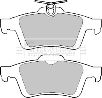 Borg & Beck BBP2403 - Тормозные колодки, дисковые, комплект autospares.lv