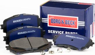 Borg & Beck BBP2411 - Тормозные колодки, дисковые, комплект autospares.lv