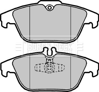 Borg & Beck BBP2418 - Тормозные колодки, дисковые, комплект autospares.lv