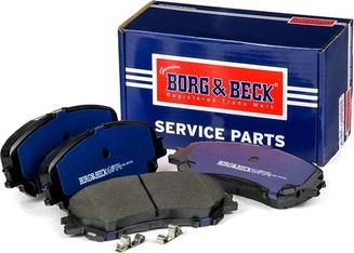 Borg & Beck BBP2487 - Тормозные колодки, дисковые, комплект autospares.lv