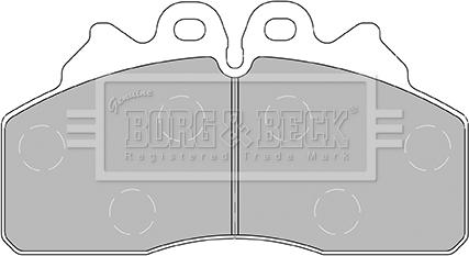 Borg & Beck BBP2435 - Тормозные колодки, дисковые, комплект autospares.lv