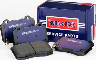 Borg & Beck BBP2433 - Тормозные колодки, дисковые, комплект autospares.lv