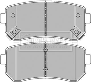 Borg & Beck BBP2424 - Тормозные колодки, дисковые, комплект autospares.lv