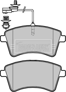 Borg & Beck BBP2420 - Тормозные колодки, дисковые, комплект autospares.lv