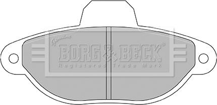 Borg & Beck BBP2428 - Тормозные колодки, дисковые, комплект autospares.lv