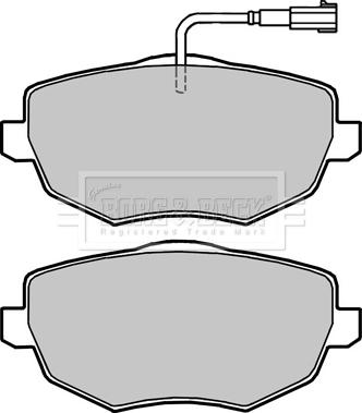 Borg & Beck BBP2423 - Тормозные колодки, дисковые, комплект autospares.lv