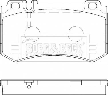 Borg & Beck BBP2478 - Тормозные колодки, дисковые, комплект autospares.lv