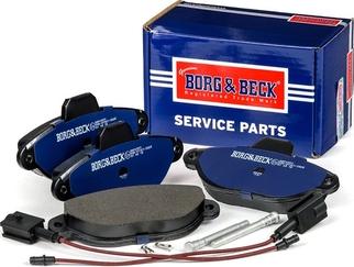 Borg & Beck BBP2557 - Тормозные колодки, дисковые, комплект autospares.lv