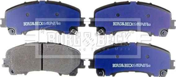 Borg & Beck BBP2506 - Тормозные колодки, дисковые, комплект autospares.lv