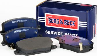 Borg & Beck BBP2519 - Тормозные колодки, дисковые, комплект autospares.lv