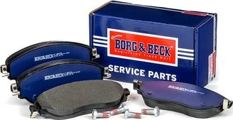 Borg & Beck BBP2515 - Тормозные колодки, дисковые, комплект autospares.lv