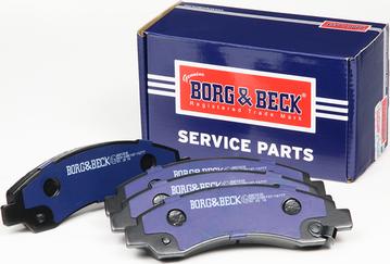 Borg & Beck BBP2535 - Тормозные колодки, дисковые, комплект autospares.lv