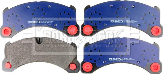 Borg & Beck BBP2525 - Тормозные колодки, дисковые, комплект autospares.lv
