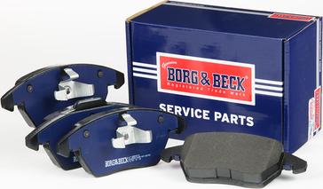 Borg & Beck BBP2610 - Тормозные колодки, дисковые, комплект autospares.lv