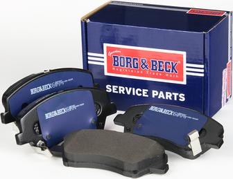 Borg & Beck BBP2681 - Тормозные колодки, дисковые, комплект autospares.lv