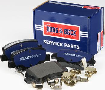 Borg & Beck BBP2099 - Тормозные колодки, дисковые, комплект autospares.lv