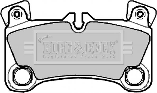 Borg & Beck BBP2092 - Тормозные колодки, дисковые, комплект autospares.lv