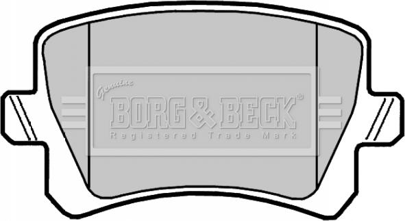 Borg & Beck BBP2044 - Тормозные колодки, дисковые, комплект autospares.lv