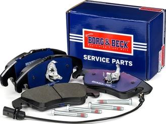 Borg & Beck BBP2045 - Тормозные колодки, дисковые, комплект autospares.lv