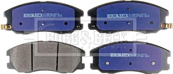 Borg & Beck BBP2040 - Тормозные колодки, дисковые, комплект autospares.lv