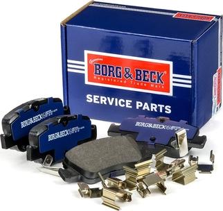 Borg & Beck BBP2056 - Тормозные колодки, дисковые, комплект autospares.lv