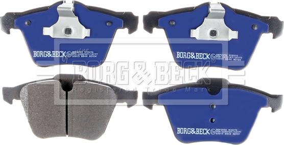 Borg & Beck BBP2058 - Тормозные колодки, дисковые, комплект autospares.lv