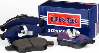 Borg & Beck BBP2057 - Тормозные колодки, дисковые, комплект autospares.lv