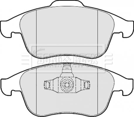 Borg & Beck BBP2057 - Тормозные колодки, дисковые, комплект autospares.lv