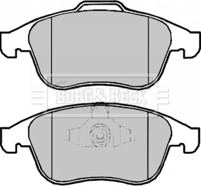 Borg & Beck BBP2064 - Тормозные колодки, дисковые, комплект autospares.lv