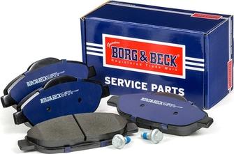 Borg & Beck BBP2065 - Тормозные колодки, дисковые, комплект autospares.lv