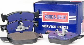 Borg & Beck BBP2066 - Тормозные колодки, дисковые, комплект autospares.lv