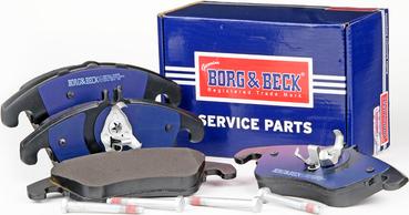 Borg & Beck BBP2061 - Тормозные колодки, дисковые, комплект autospares.lv