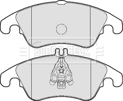 Borg & Beck BBP2061 - Тормозные колодки, дисковые, комплект autospares.lv