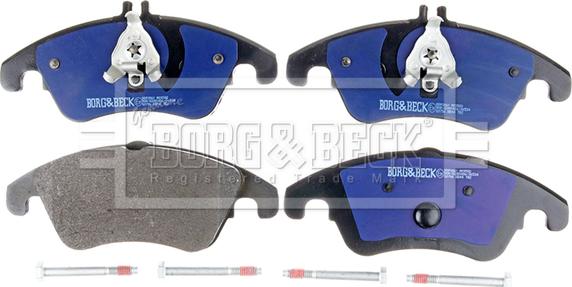 Borg & Beck BBP2061 - Тормозные колодки, дисковые, комплект autospares.lv