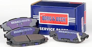 Borg & Beck BBP2004 - Тормозные колодки, дисковые, комплект autospares.lv