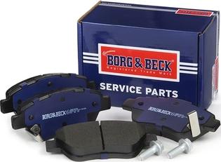 Borg & Beck BBP2000 - Тормозные колодки, дисковые, комплект autospares.lv