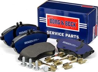 Borg & Beck BBP2008 - Тормозные колодки, дисковые, комплект autospares.lv