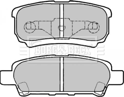 Borg & Beck BBP2003 - Тормозные колодки, дисковые, комплект autospares.lv